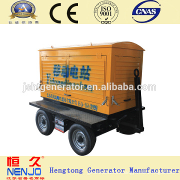 Shangchai wassergekühlter Anhänger Diesel Generator mit vier Rädern